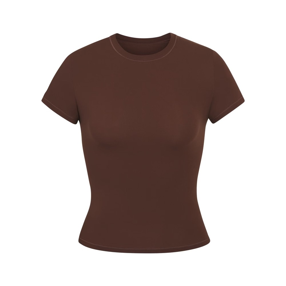 Skims Fits Everyone Tee in Cocoa - S